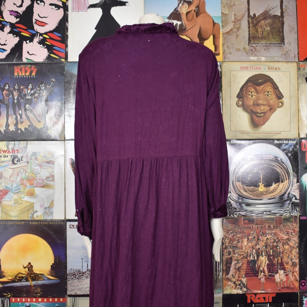 SOLD Vintage 90s Silhouette Plus Size Maxi Dress - Picture 6 of 8